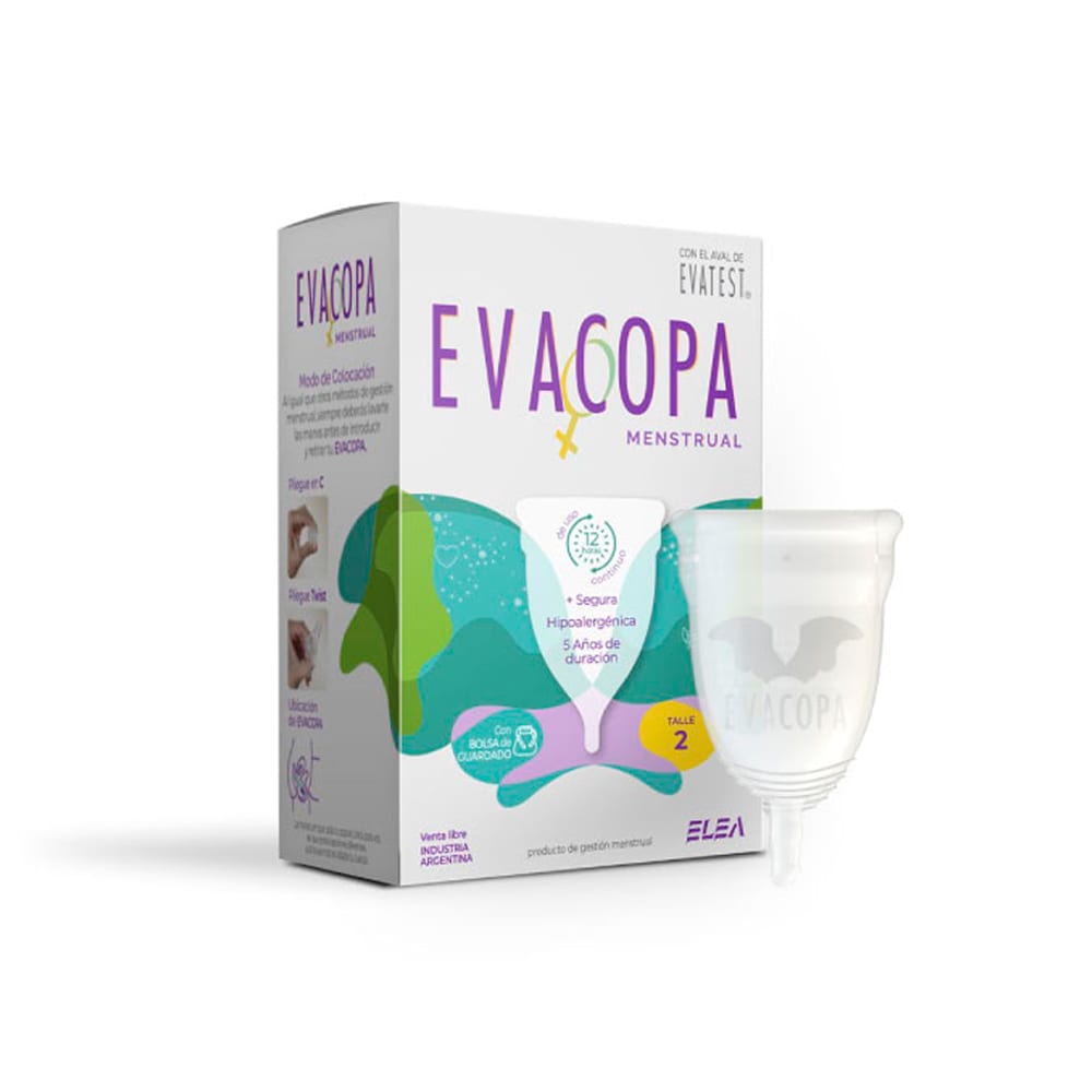 EVACOPA COPA MENSTRUAL TALLE 2 X 1 U.